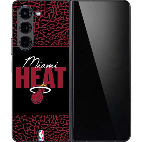 NBA Miami Heat Elephant Print Galaxy Z Fold5 5G Skin